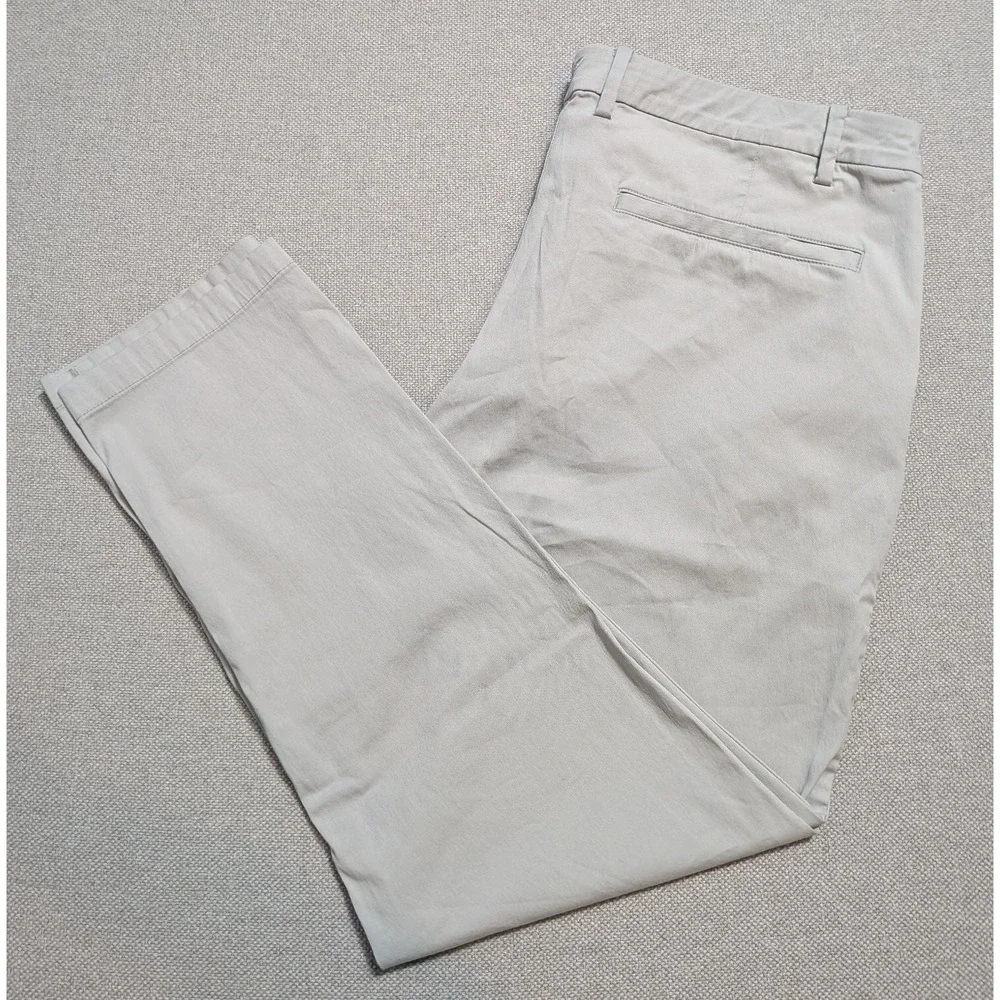 Birddogs Pants Men's Stone 36x32 Cotton Blend Stretch Chino Golf Travel